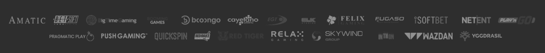 Fournisseurs de logiciels de jeux pour WinOui Casino