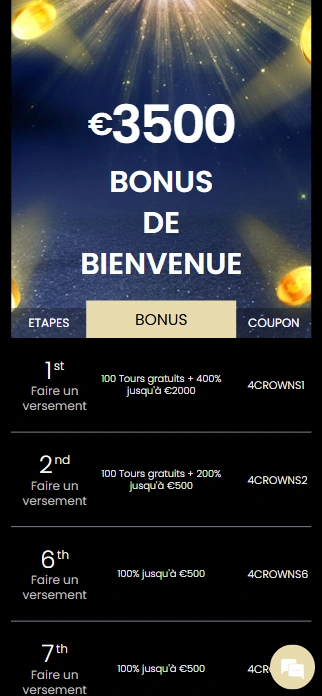 Profitez de Top no Deposit Bonus Codes au 4 Crown Casino en France