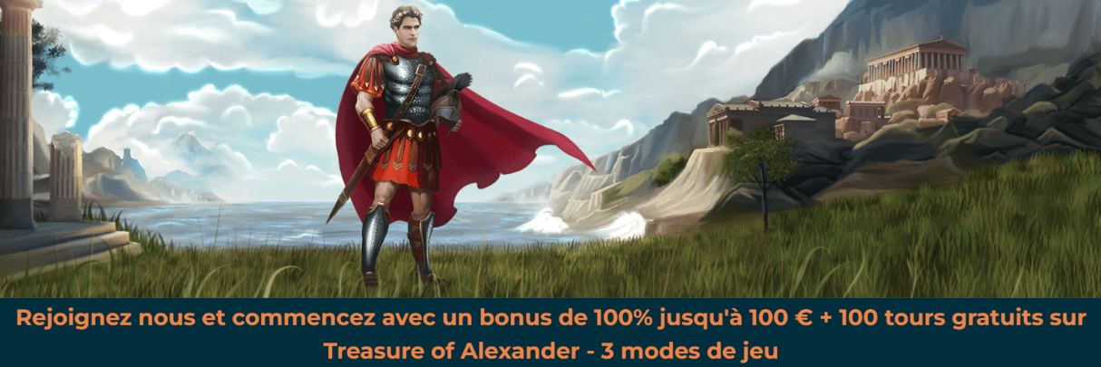 Obtenir Bonus Sans Dépôt au Casino Alexander en Ligne