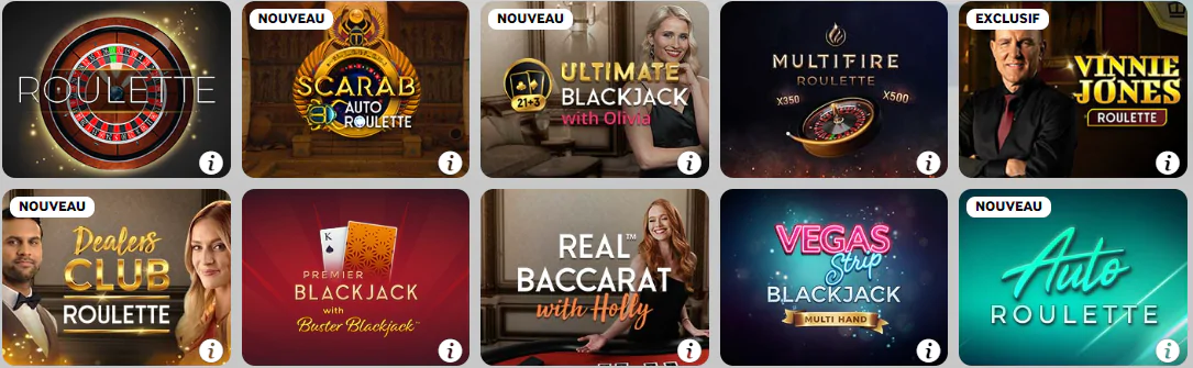 Jeux de Casino en argent réel BetWay FR