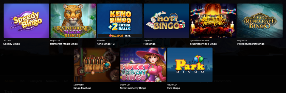 Jouer en Le Bingo au Casino sur internet en France
