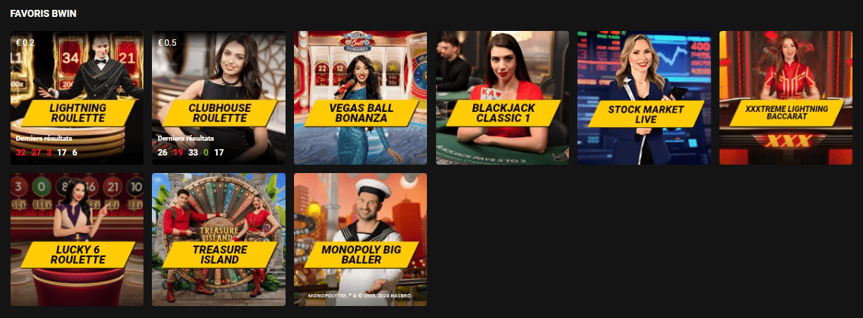 Avis de BWinCasino Live Croupier en Direct Jeux sur le Net