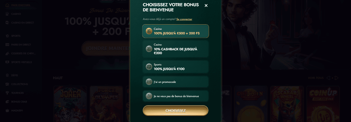 S'inscrire et Se Connecter à Cashed-Casino Fiable pour les Joueurs Français