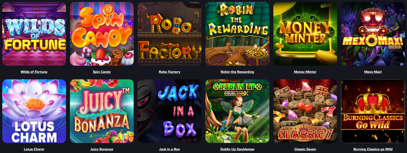 Top Machines à Sous Lobby sur CashPot Casino Francophone