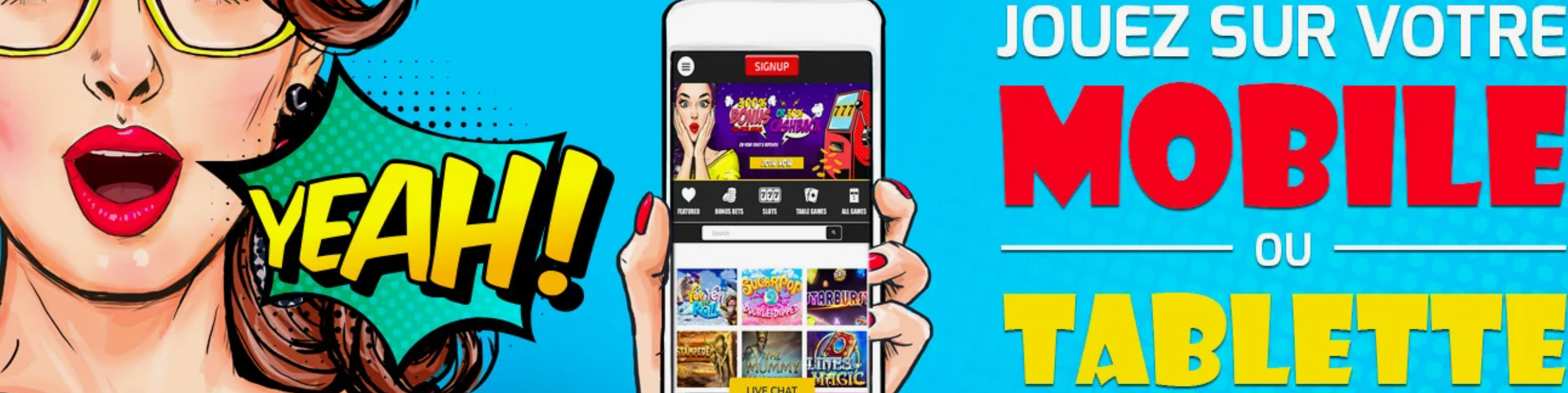 jeux Fantastik Casino en ligne application sur Android, iPhone