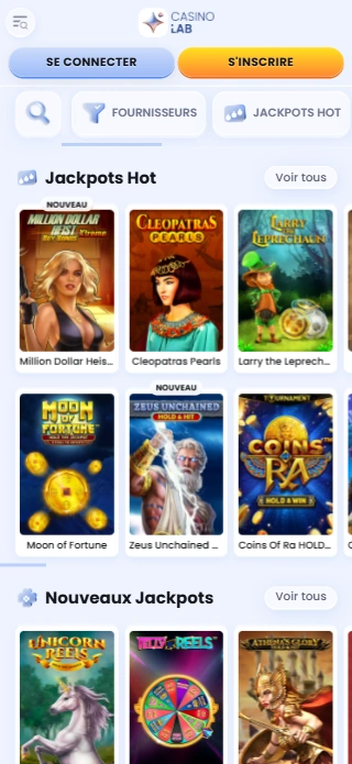 Obtenir Free Spins au CasinoLabCasino sur Jack Pots Jeux
