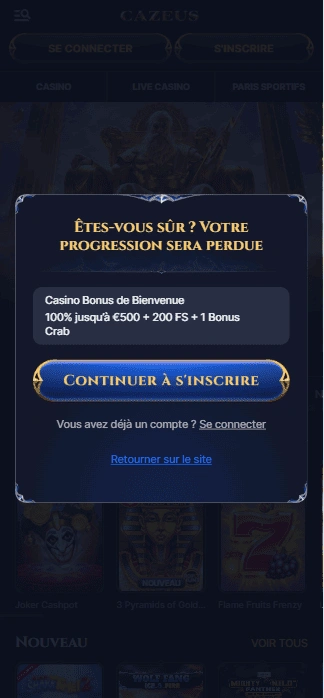 Inscription et Connexion à Ca Zeus FR Aujourd’hui