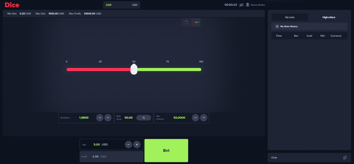Dice Jeu de Casino sur Internet Français