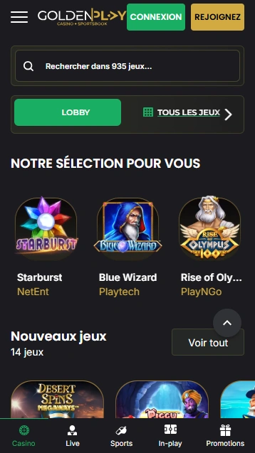 Win au GoldenPlayCasino 2026 avec Nouveaux Machines à Sous !