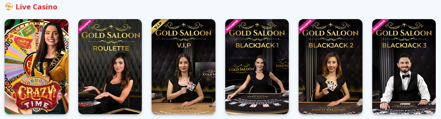 Login au InfinityCasino et Jouez Casino en Direct Jeux