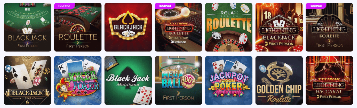 Français Casino Jackpot-Bob - Jeux de Table au Web