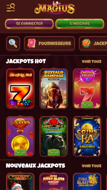 Vérifié Magius-Casino Avis de Jackpot Slots pour les Joueurs Français