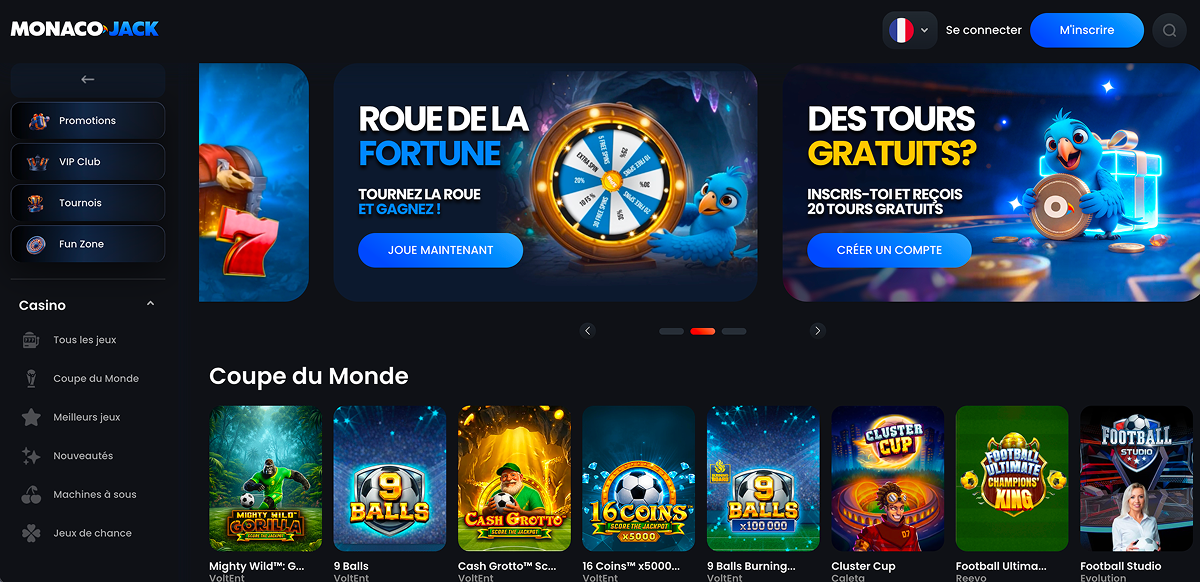MonacoJack Casino Avis