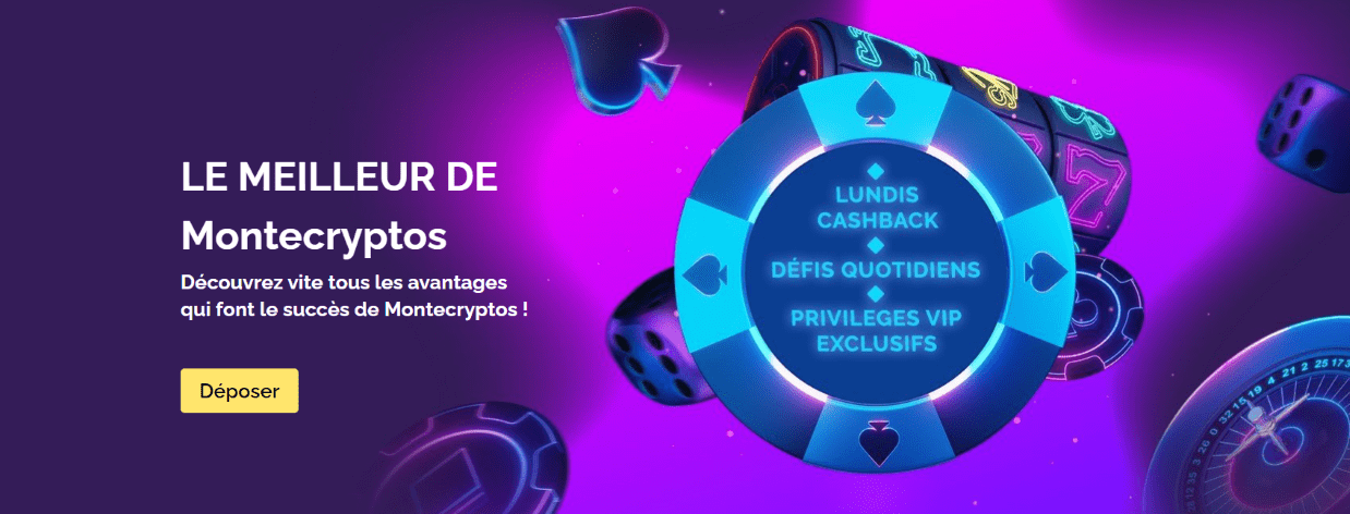 Casino MonteCryptos Bonus, Promotion et Offres