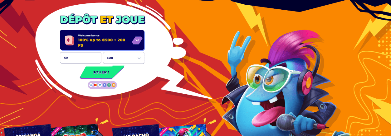 Pacho Mr Casino France Propose no Deposit Bonus, Free Spins et Promo Code Pour Jouer