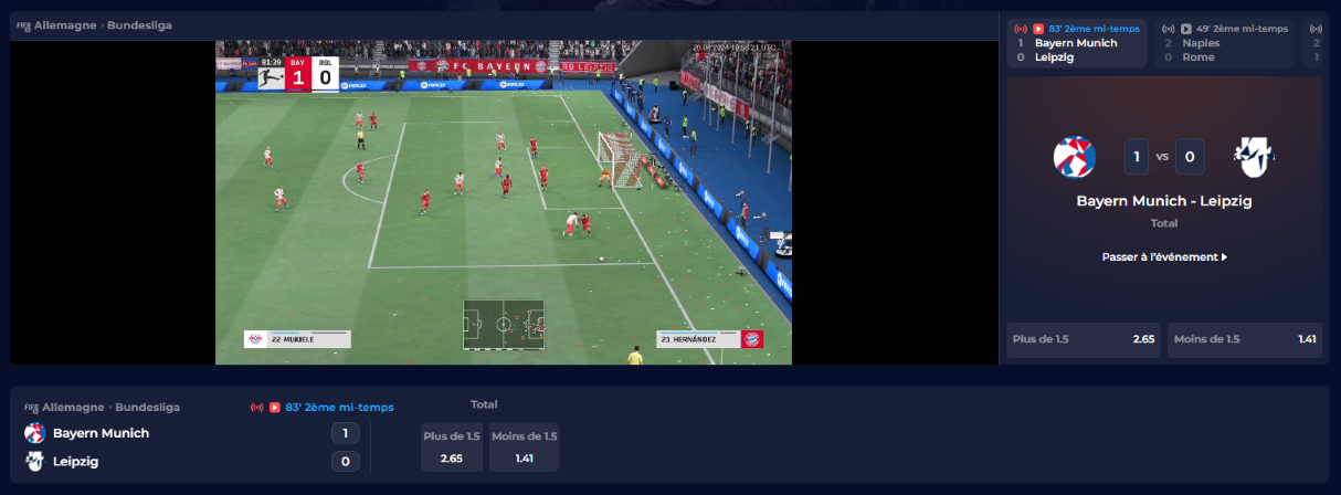 Nine Cazin Paris sur les Sports Virtuels Jeux en Ligne FR