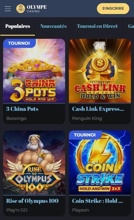 Le Plus Populaires Slots pour le Plaisir en Casino-Olympe Online