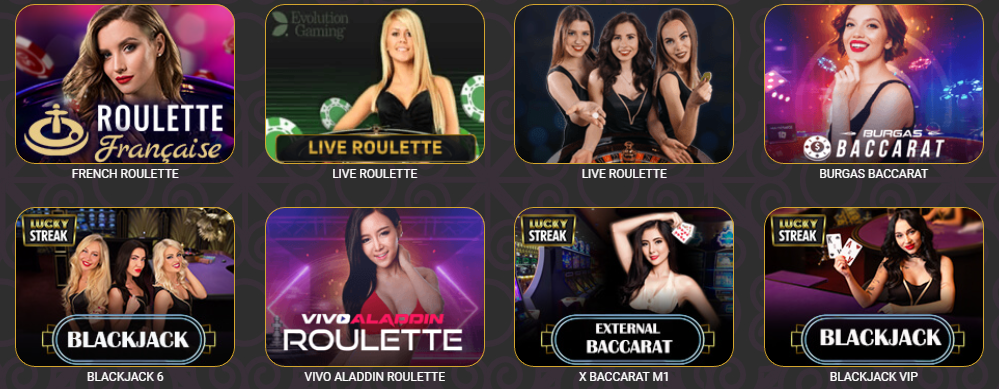 Jeux populaires à croupier en direct 24/7 sur Casino Regal Play 