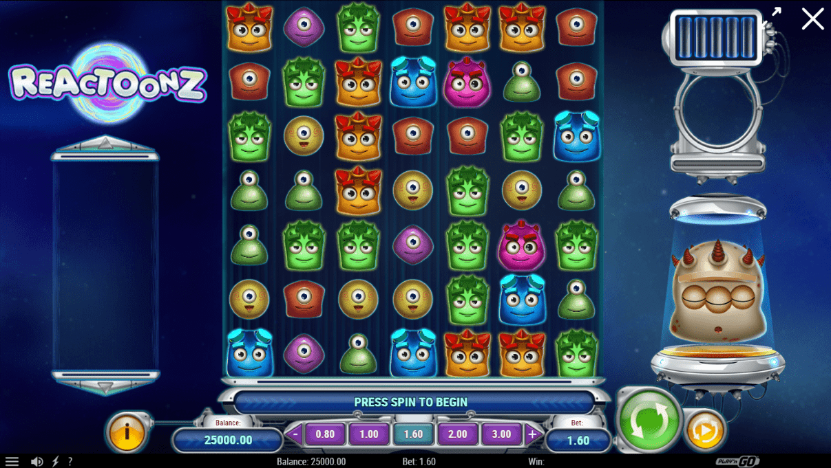 Reactoonz Jeu de Casino sur Internet FR