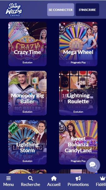 Essayer de Jouer des WildsShiny Casino Live pour les Joueurs Français