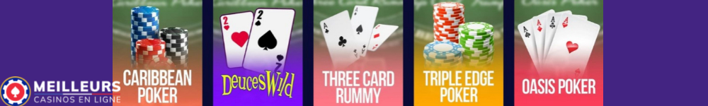 Explorez notre sélection de jeux de table sur Space Fortuna Casino