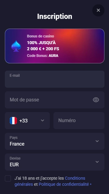 S’inscrire et se Connecter à Spin Aura Casino Français en {{ now().format('Y') }}
