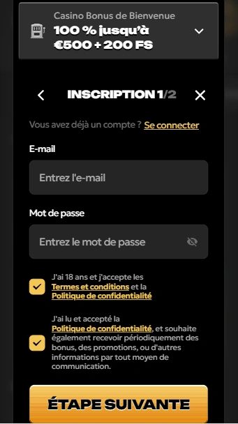 Enregistrer un Nouvel Utilisateur et Connexion à Casino Spinsy3 pour le Plaisir