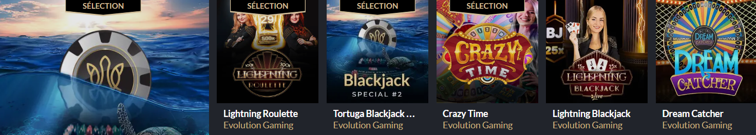 Live Jeux en Casino Tortuga Pour les Joueurs Français