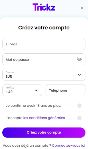 S’inscrire à Trickz Casino Inscription à Casino Online Trickz et Gagner Gros Aujourd’hui !
