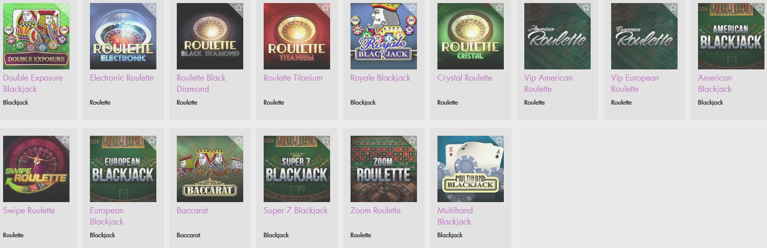 Vivemon casino avis jeux Blackjack et Roulette