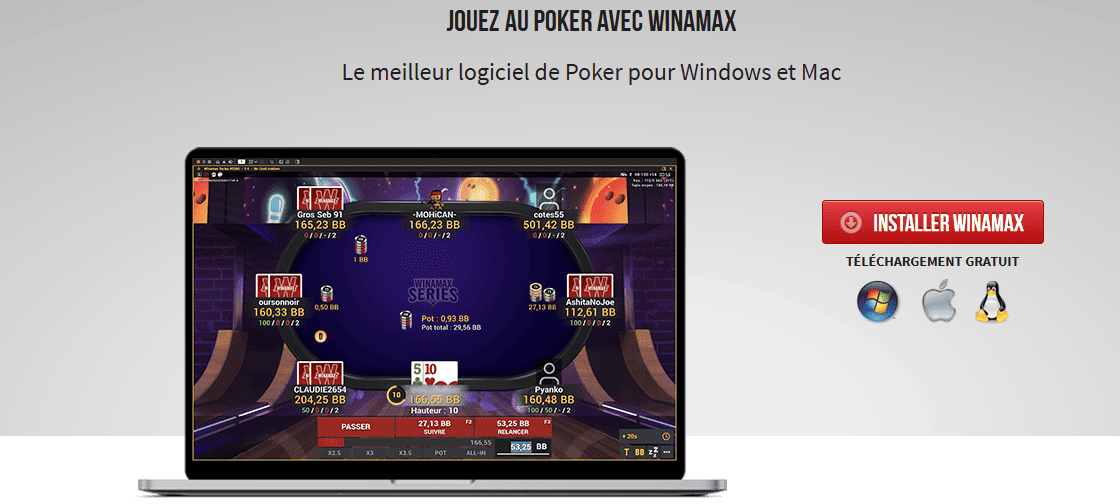 Essayer de Jouer Poker Jeux en Ligne sur FR WinamaxCasino Fiable
