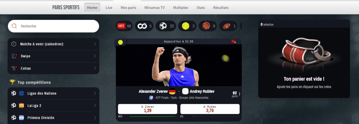 CasinoWinamax Propose les Paris les Plus Rentables sur les Événements Sportifs en 2025