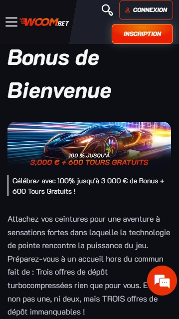 Obtenir Superbe BetWoom Casino Bonus sans Dépôt Gratuit